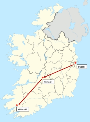 0 To nenagh Map